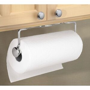 NIB Inter Design Wall Mount Paper Towel Holder Silver